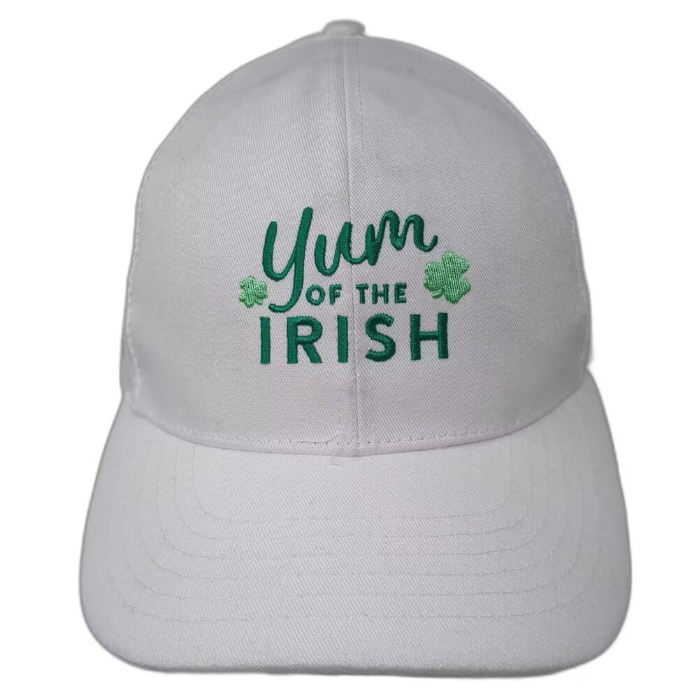 Baileys Trucker Hat White Green Snapback One Size Yum of the Irish Embroidered